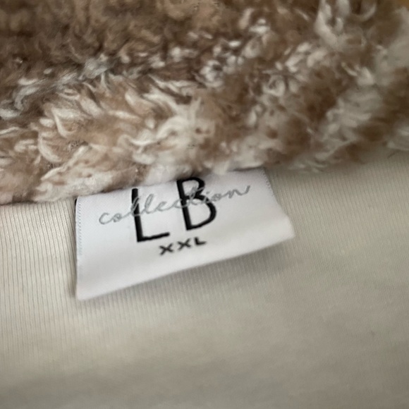 Little Bipsy Sherpa Quarter Zip sweaters in Plaid - Picture 3 of 3